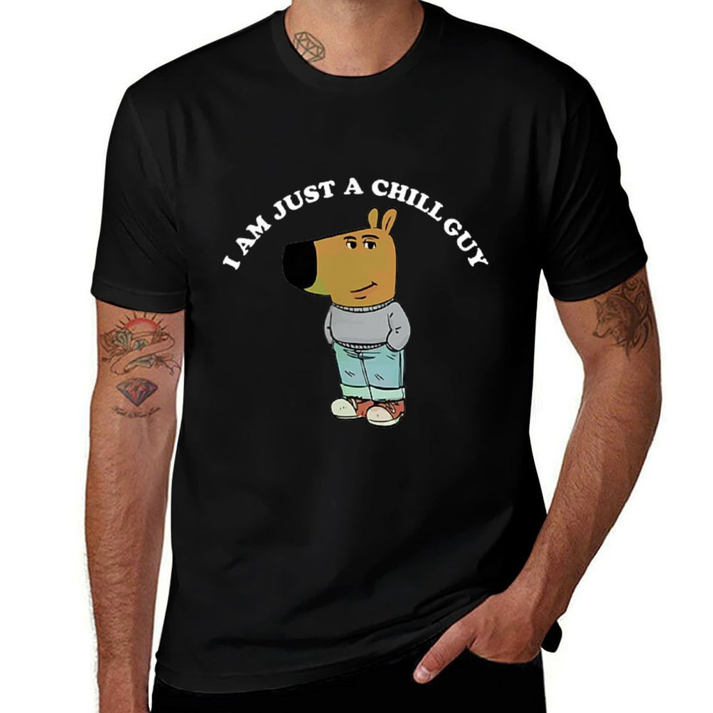 Funny Meme Just-A-Chill-Guy My New Character Boys Mens Joke  Trendy Pattern T-Shirt