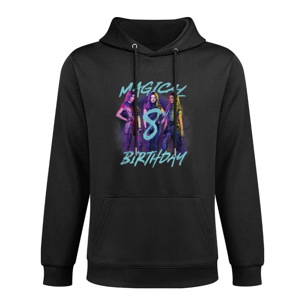 Disney Descendants 3 Magical 8th Birthday Group Poster Adjustable Hood Hoodie