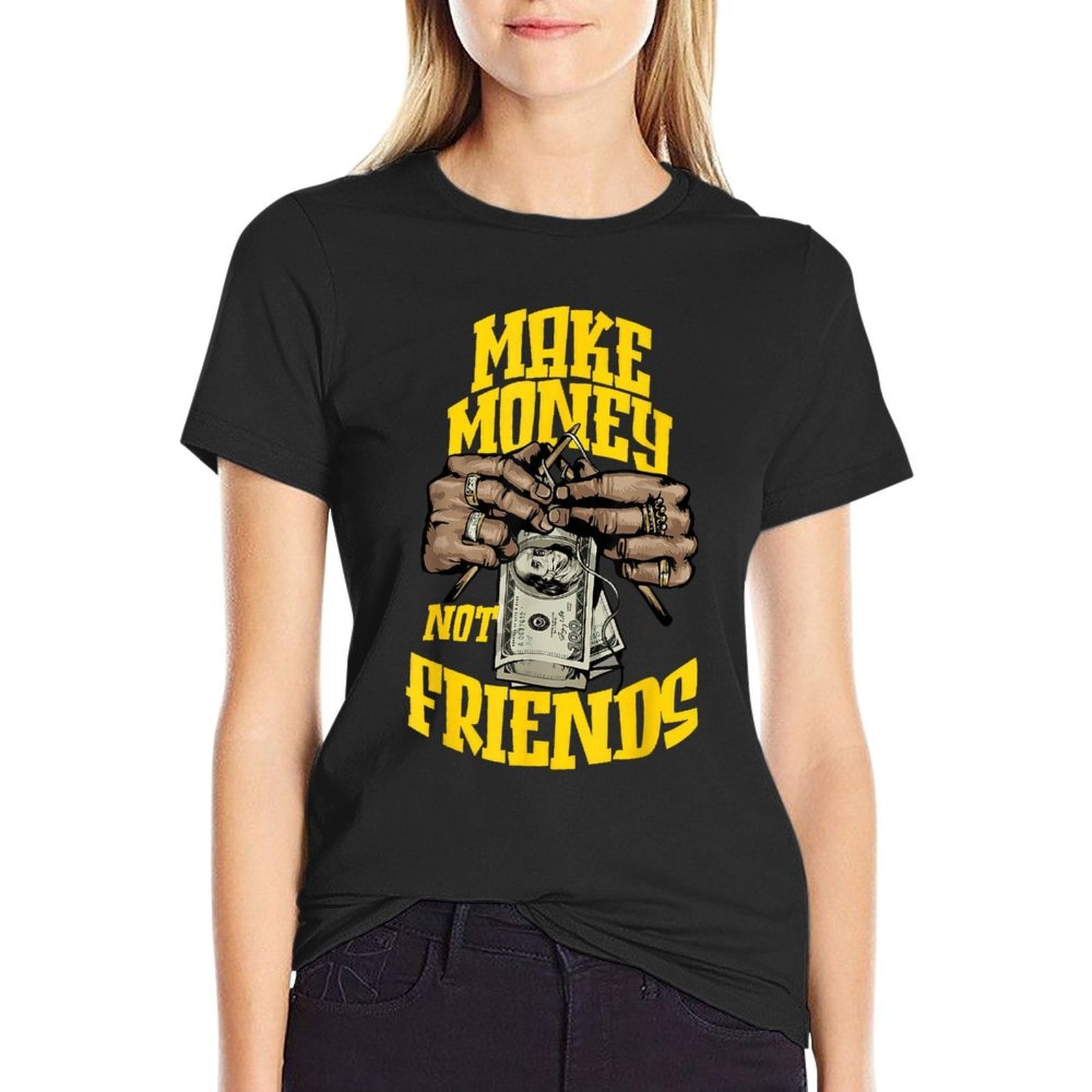 Retro Thunder Yellow 4s Black White Color Match  Affordable Price T-Shirt