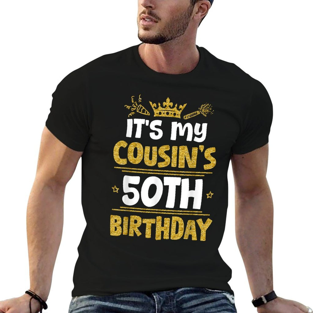 Happy It's My Cousin's 50th Birthday 1975 50 Years Old  Vintage-inspired T-Shirt