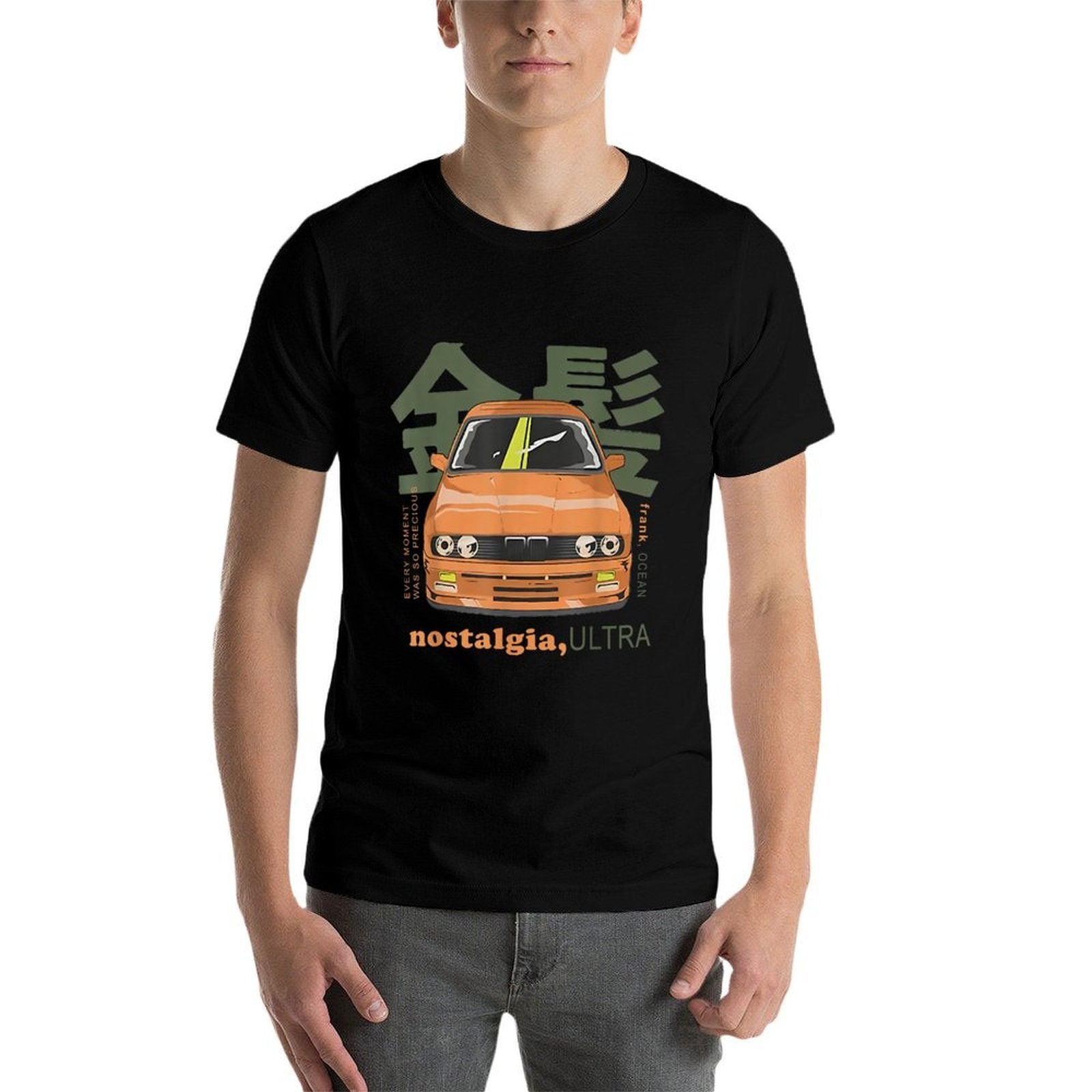 Nostalgia Ultra Car Ocean  Slim-fit Cut T-Shirt