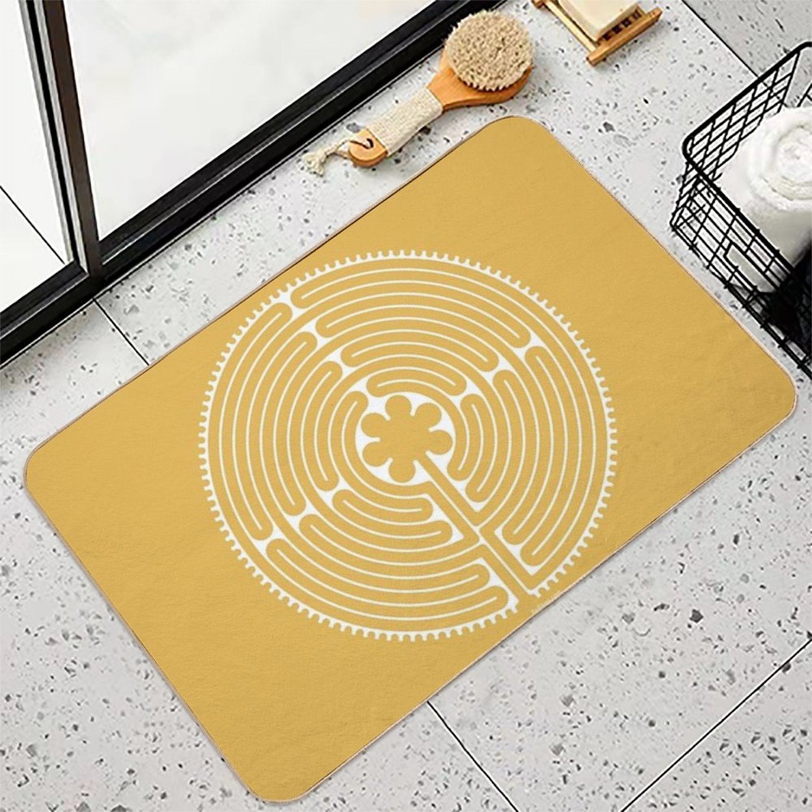 Chartres Labyrinth  Stain-Proof Bath Mat