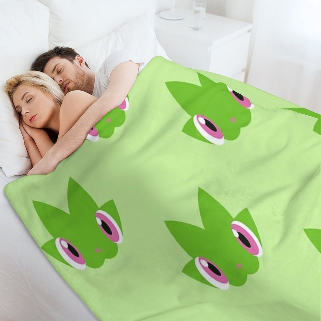 Minimalist Sprigatito Velvety-soft Throw Blanket