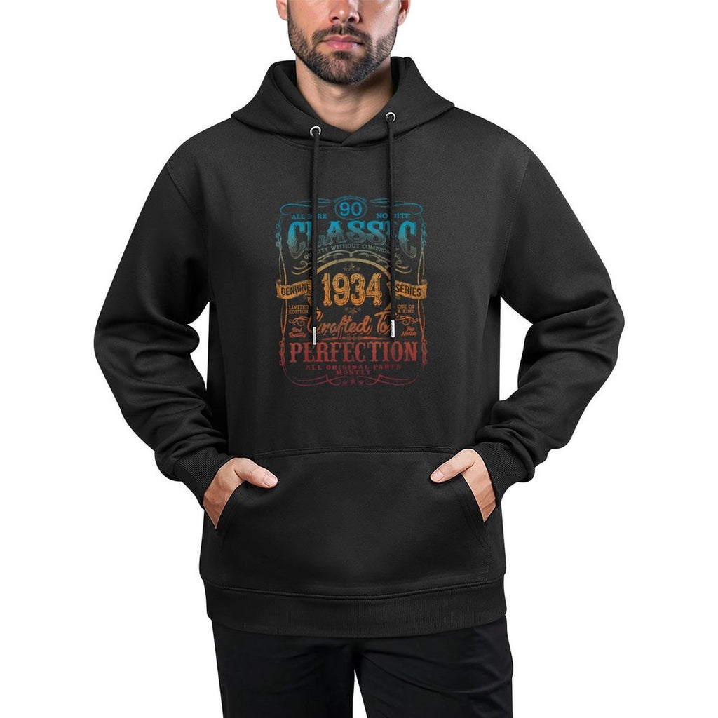 Vintage 1934 Limited Edition 90 Year Old 90th Birthday Customizable Surface Hoodie