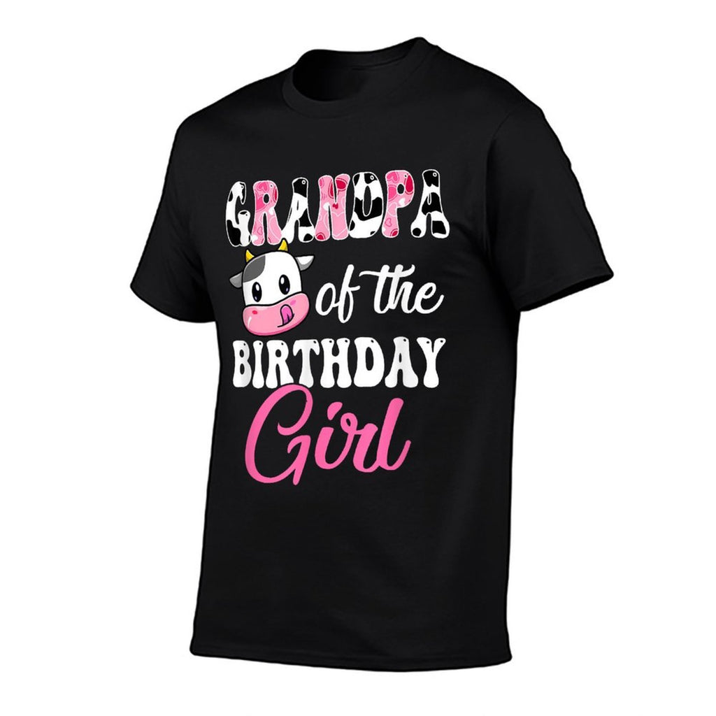 Grandpa Of The Birthday Girl Farm Cow 1St Birthday Girl  Affordable Price T-Shirt