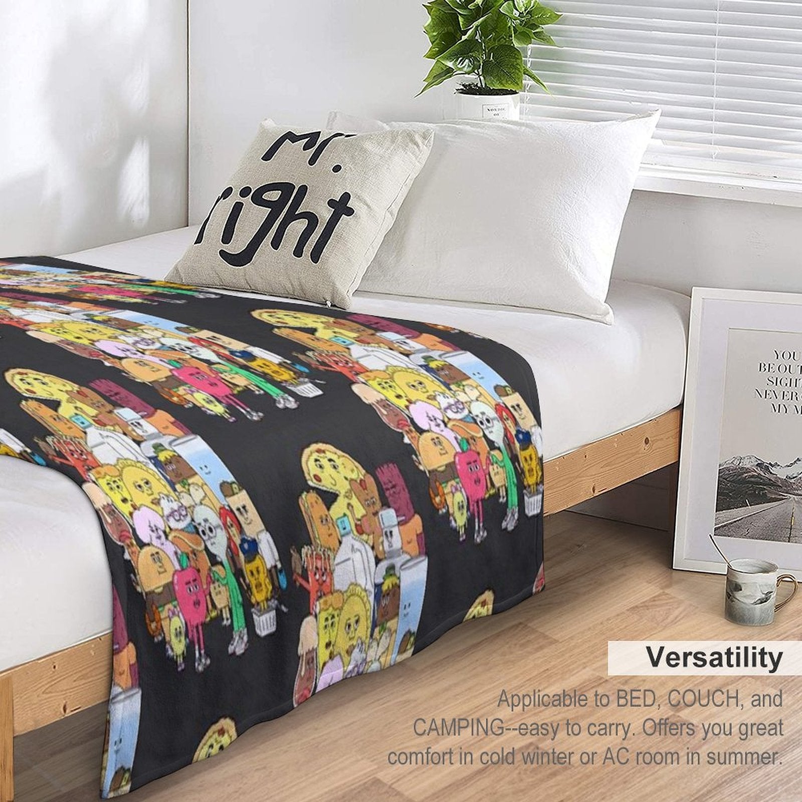 The Apple And Onion Gang Wrinkle-free Throw Blanket
