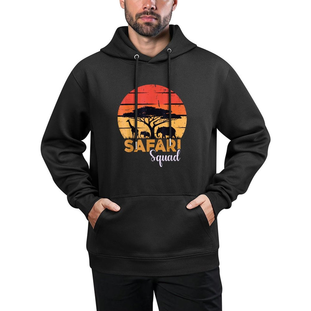 Safari Squad Safari Animals Wildlife Matching Family Zoo Easy Care Hoodie