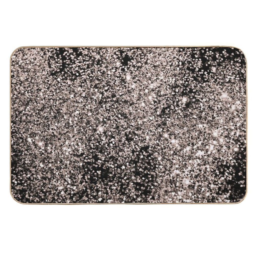 Rose Gold Glam #1 (Photo of Glitter Only - Not Reflective)  Eco-Friendly Bath Mat