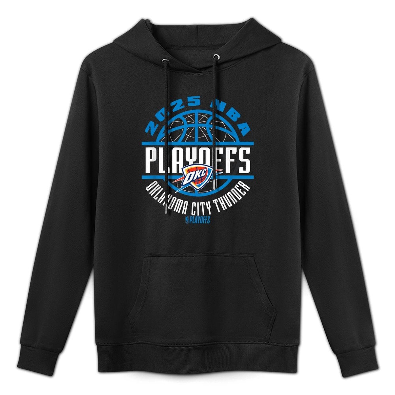 NBA Official Oklahoma City Thunder 2025 Playoffs Game Time Medium-Weight Fabric Hoodie