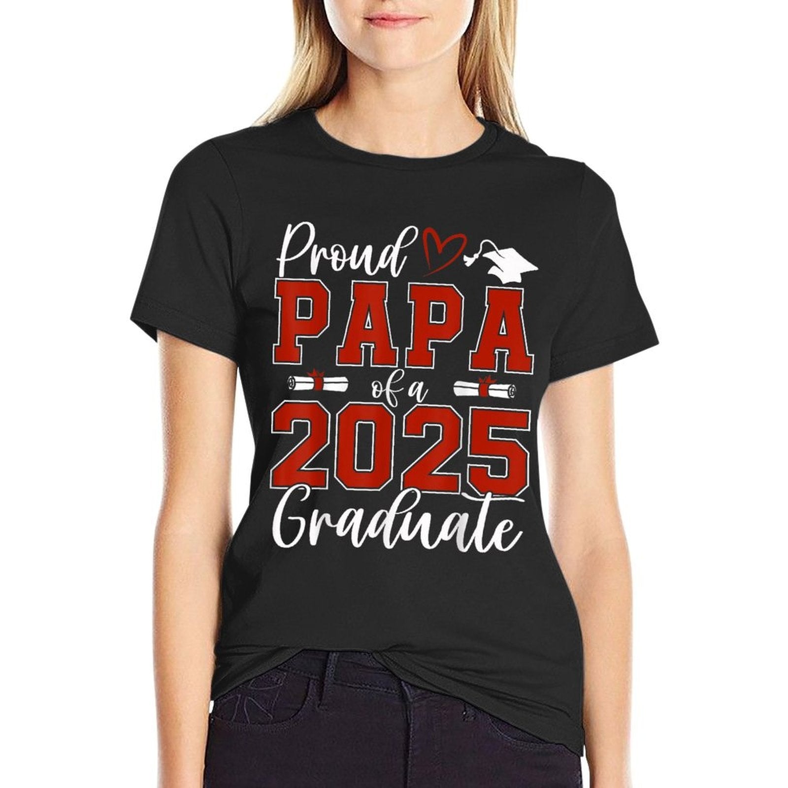 Proud Papa Of A Class Of 2025 Graduate Senior Graduation  Classic T-Shirt