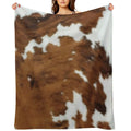 Brindle Cow Hide Comfort Throw Blanket