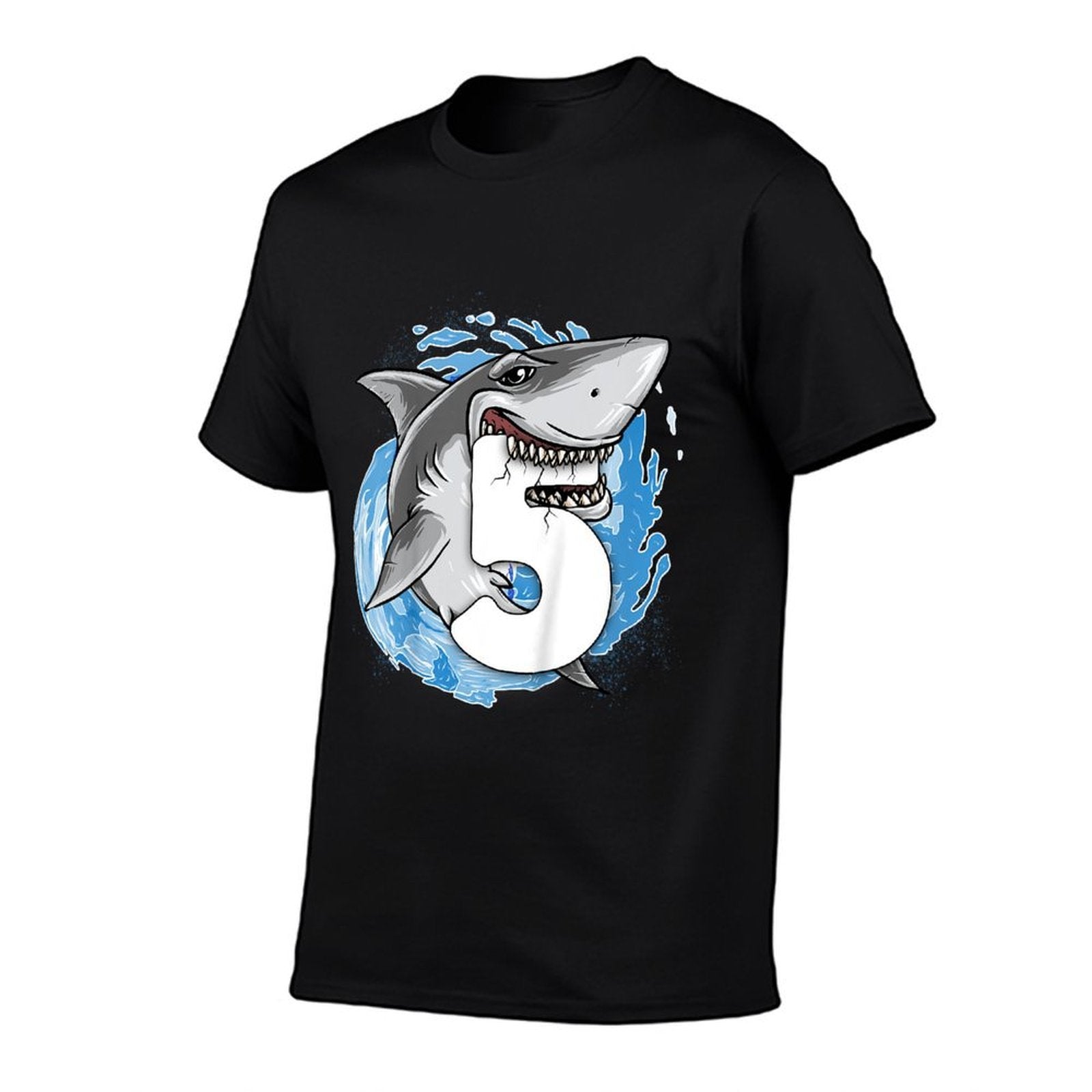 Kids Shark 5th Birthday Boy 5 Year Old Shark Theme Party 5 Shark  Vintage-inspired T-Shirt