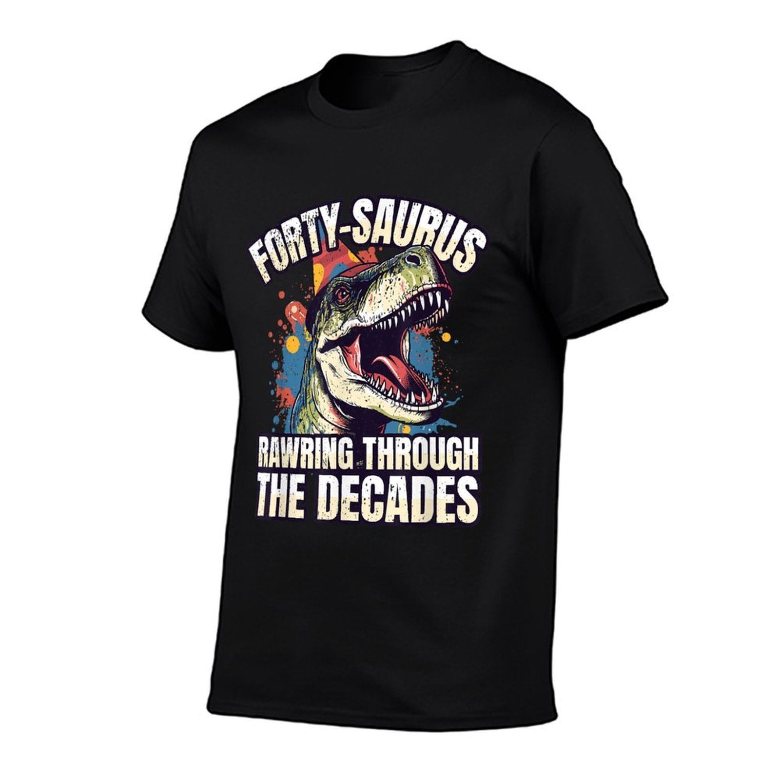 T-Rex 40th Birthday Age 40 Year Old Dinosaur 40th Birthday  Versatile T-Shirt