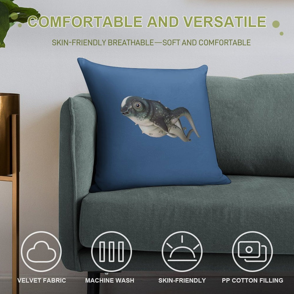 CuteFish Soft Home Decor Throw Pillow