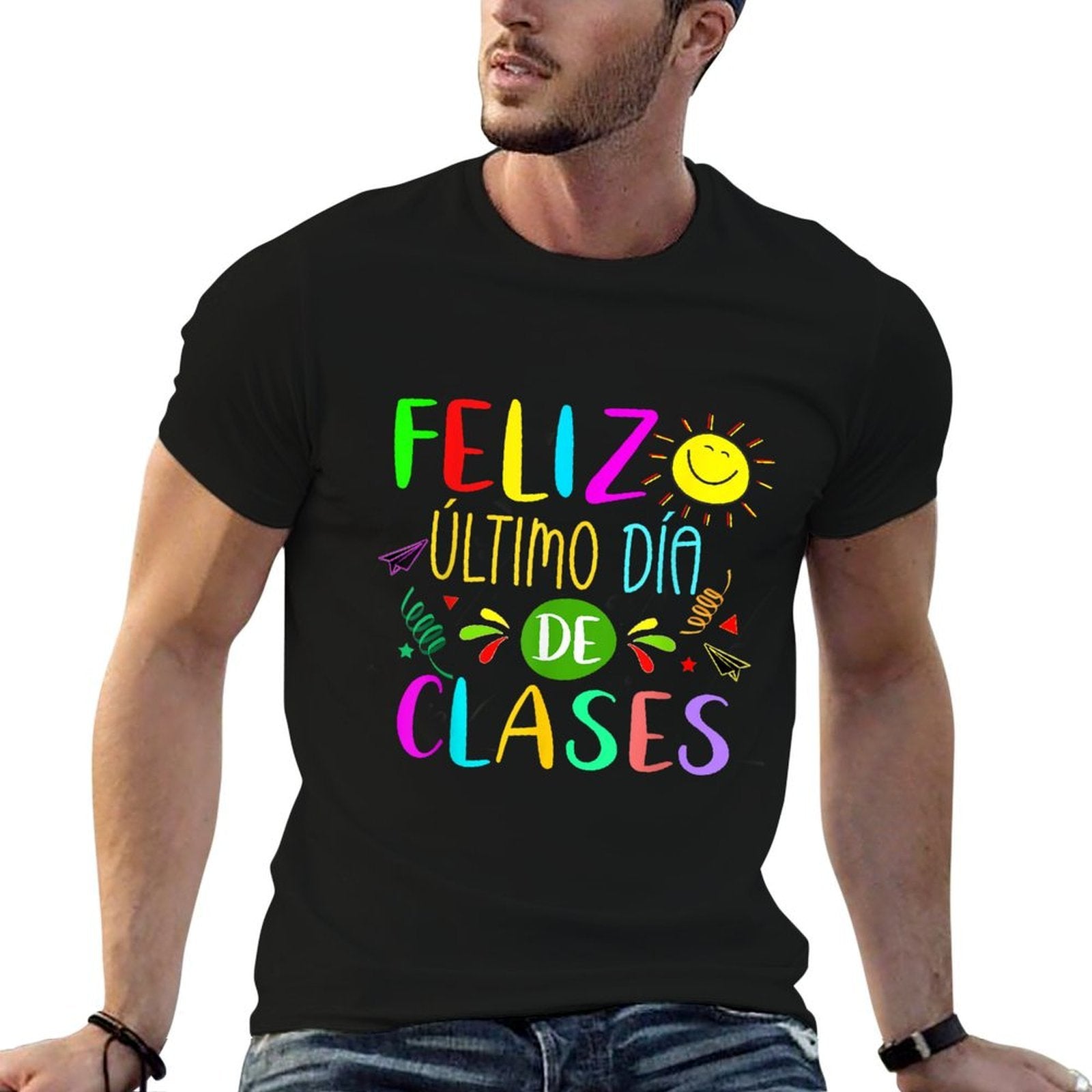 Last Day Of School Summer Spanish Teacher Or Student  Cotton T-Shirt