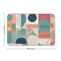Geometric Design  Dirt-Trapping Bath Mat