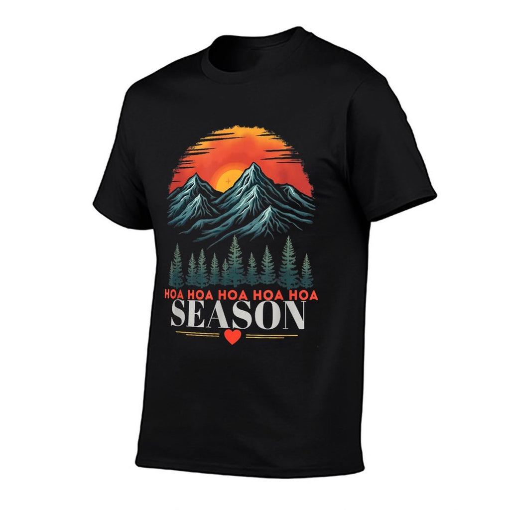 Hoa Hoa Hoa Hoa Hoa Cozy Season Twilight Lover Pine Forest  Durable T-Shirt