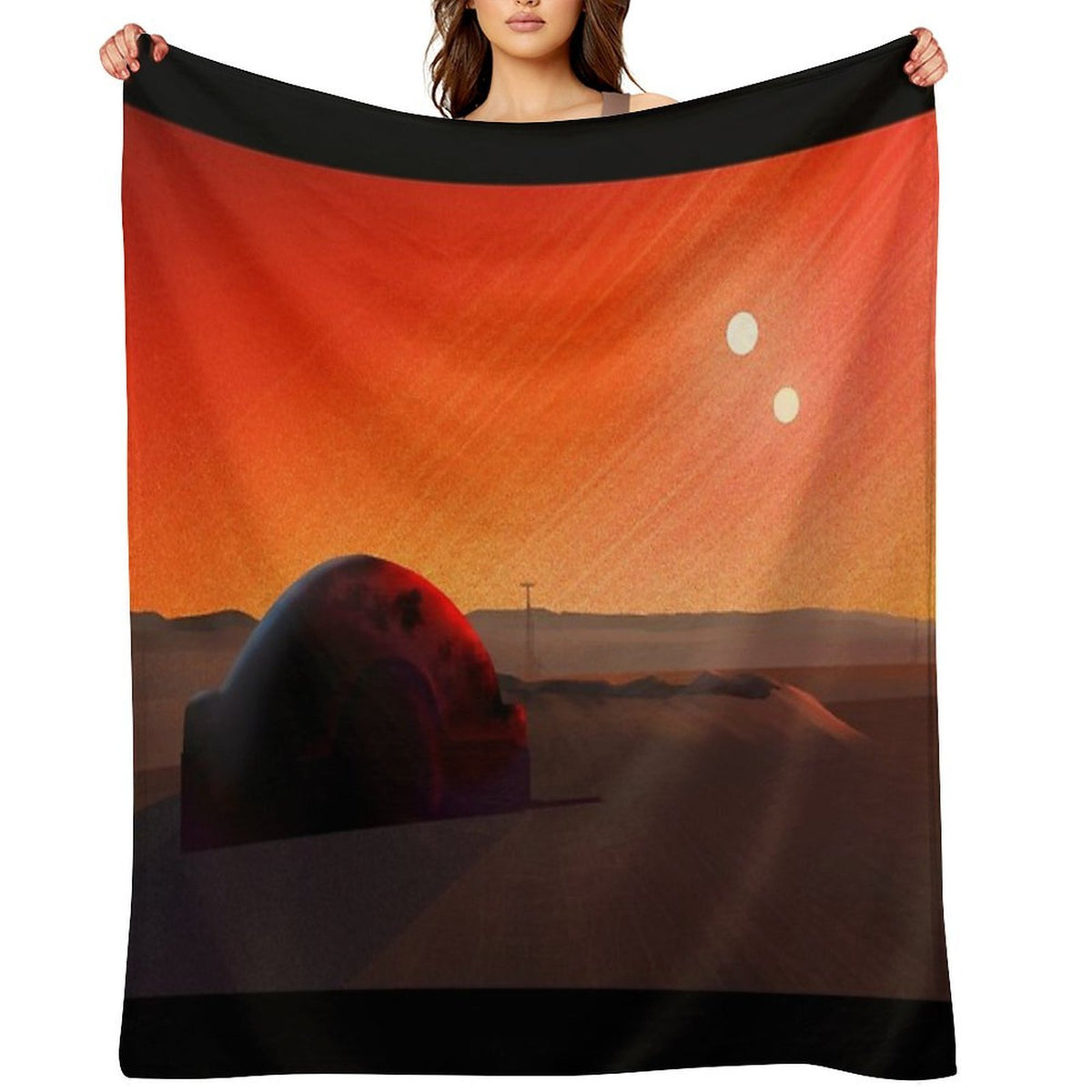 Tatooine Travel-friendly Throw Blanket