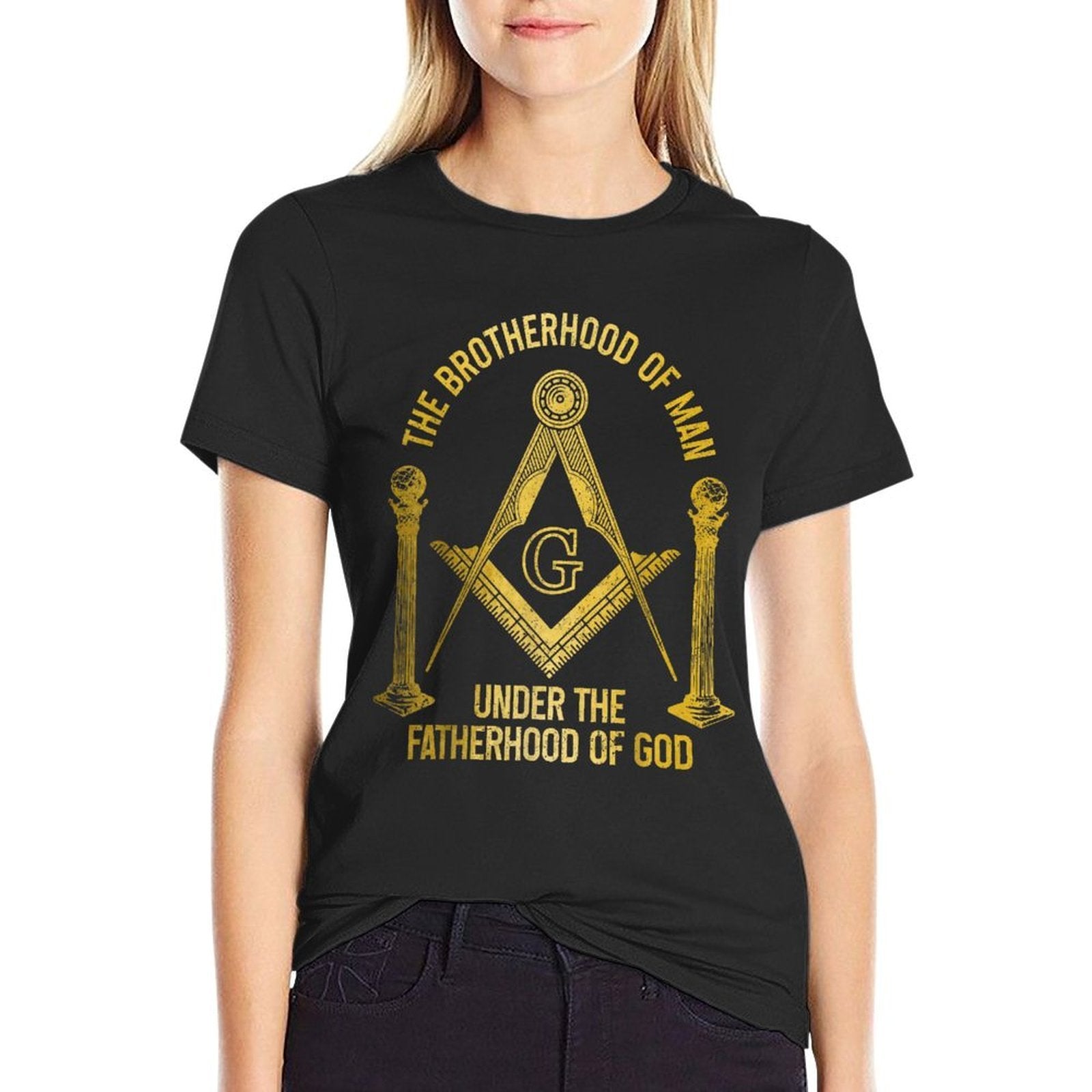 Mason Freemason Masonic Symbol Square  Compass Shriner  Classic T-Shirt
