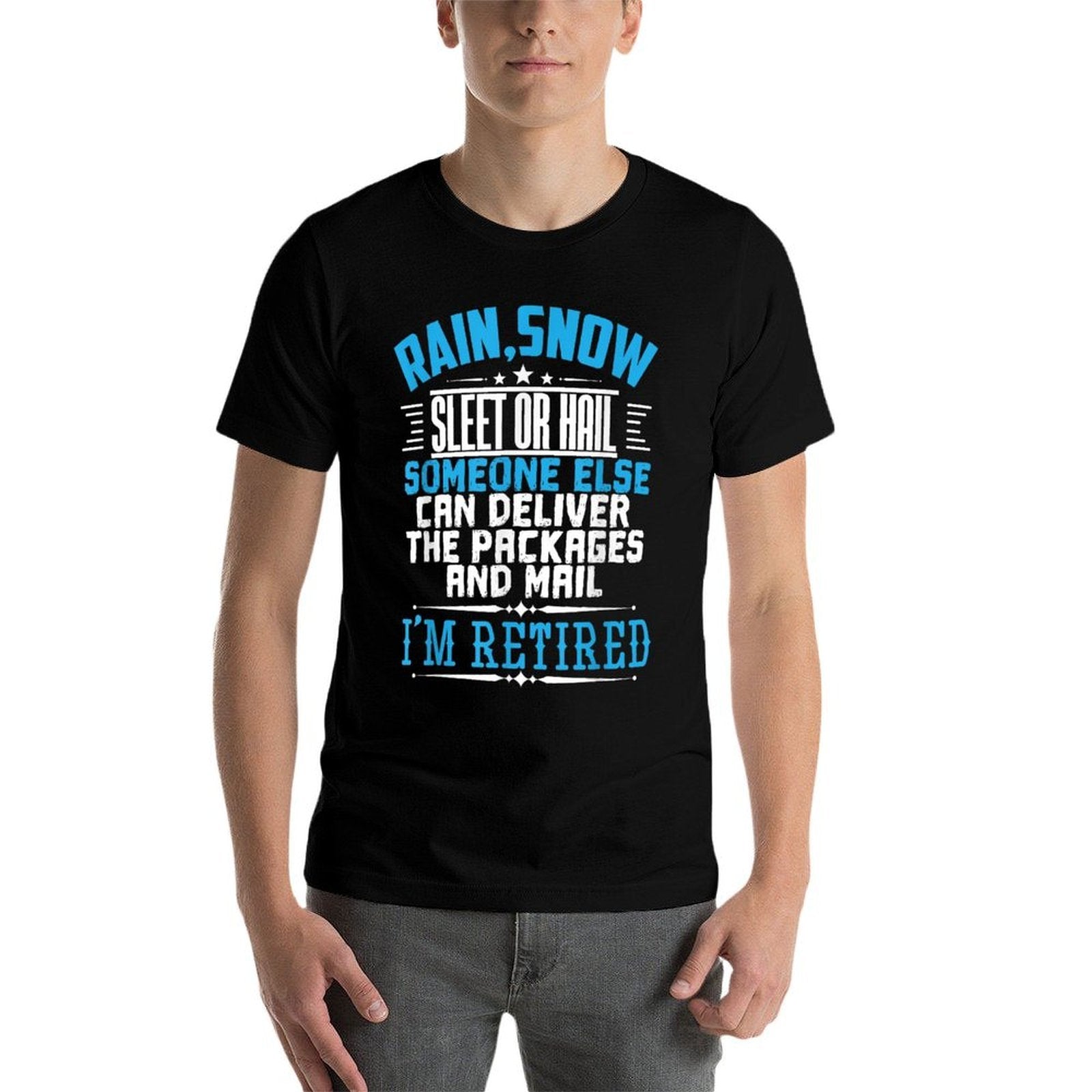 Funny Retired Postal Post Office Mailman Retirement Gift  Tagless Design T-Shirt