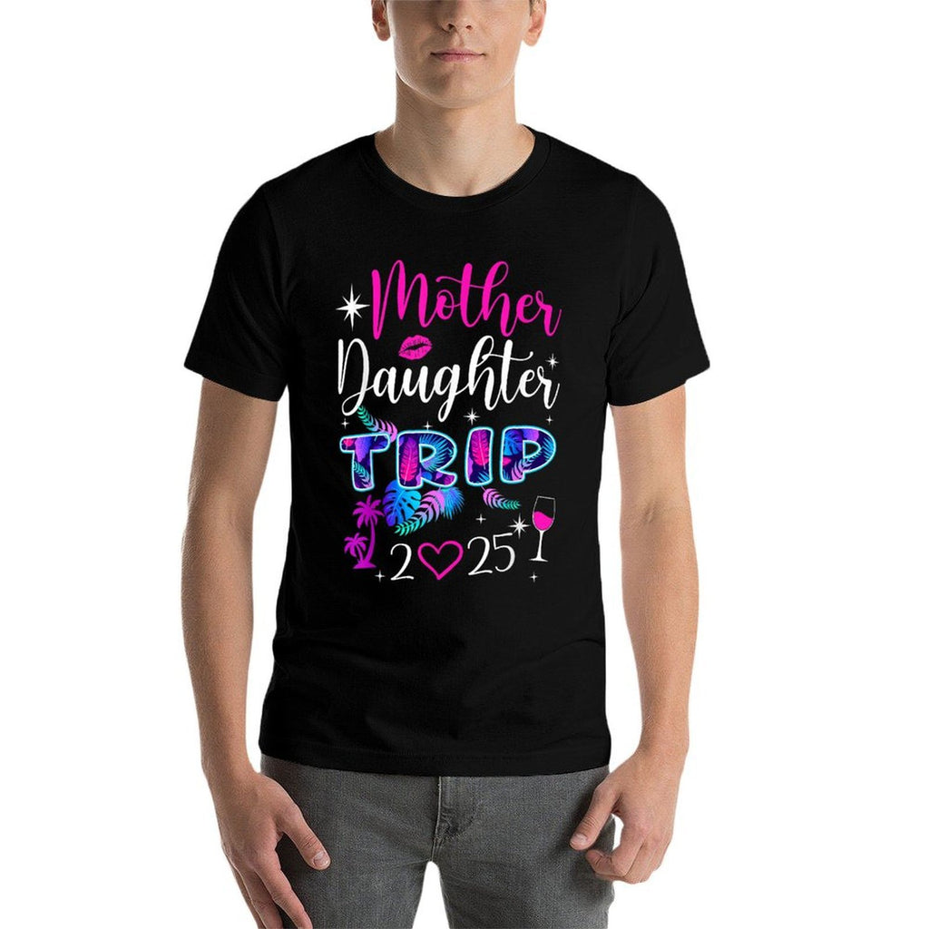Mother Daughter Trip 2025 Family Vacay Mom Matching  Polyester Blend T-Shirt