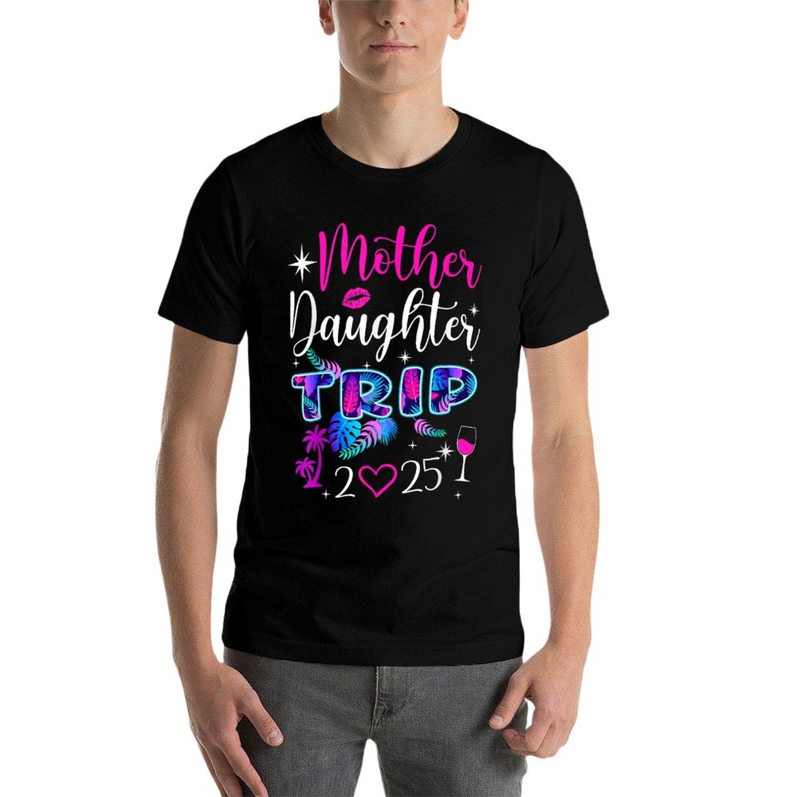 Mother Daughter Trip 2025 Family Vacay Mom Matching  Polyester Blend T-Shirt