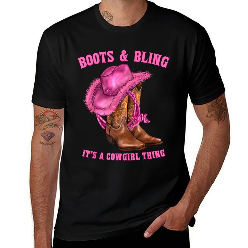 Boots And Bling It's A Cowgirl Thing Western Rodeo Cowgirls  Soft T-Shirt