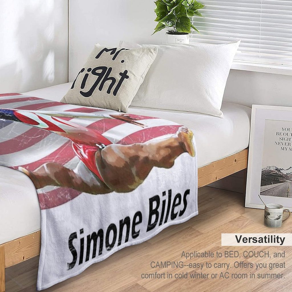 Simone Biles Versatility Throw Blanket