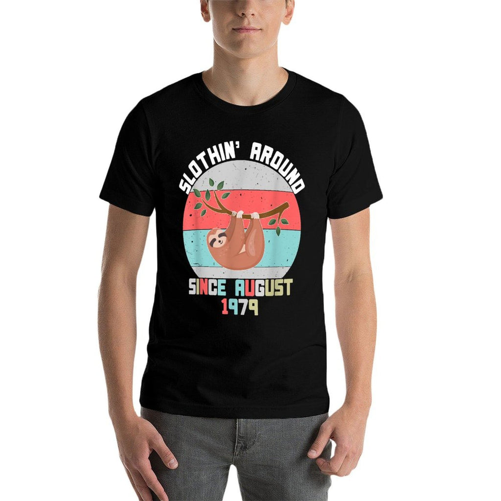 August 1979 40th Birthday  Vintage 1979 Birthday  Summer-ready Fabric T-Shirt