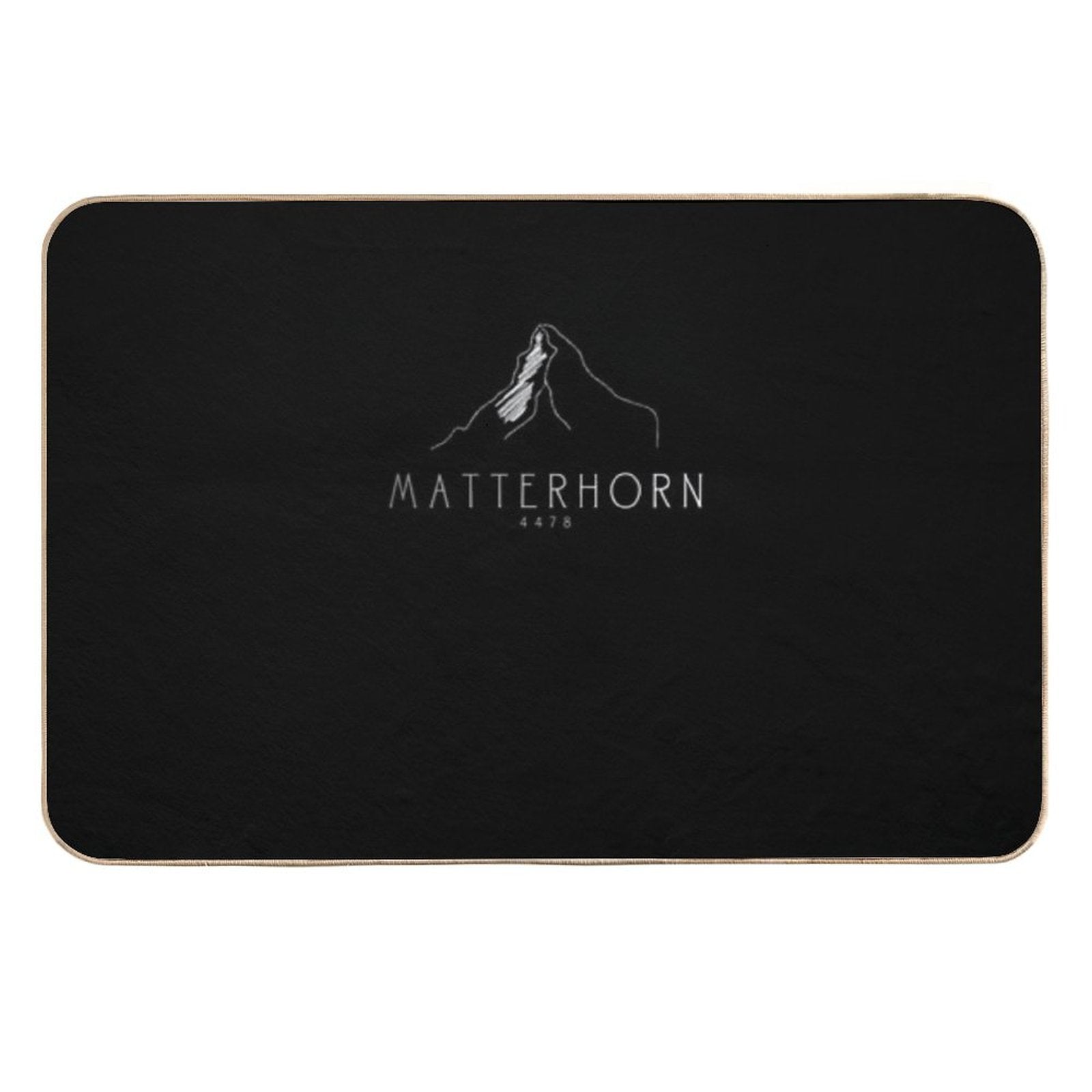 Matterhorn Alps Mountain Hiking Mountaineering Durable Bath Mat