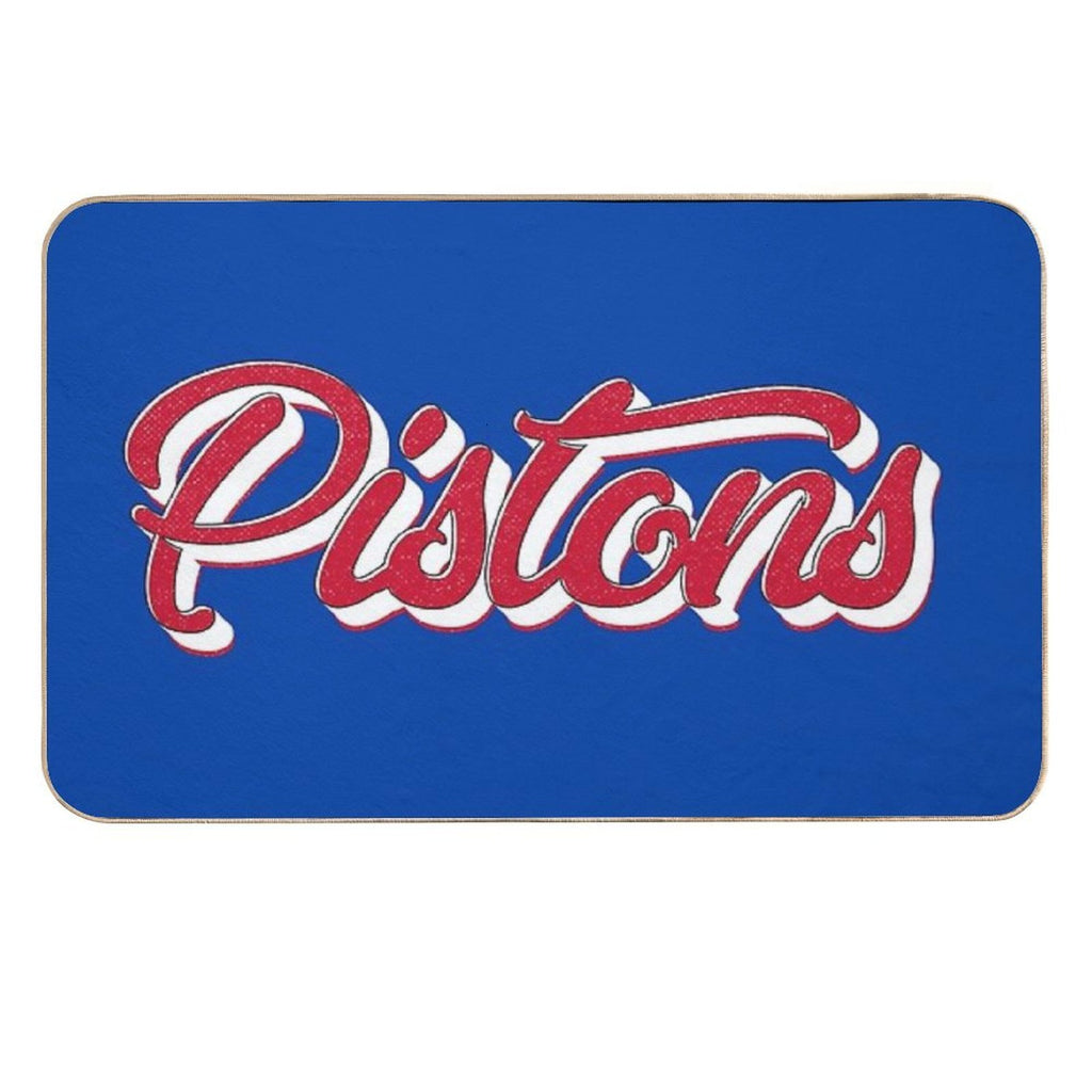 Retro Detroit Pistons Vintage  Pet-Safe Bath Mat