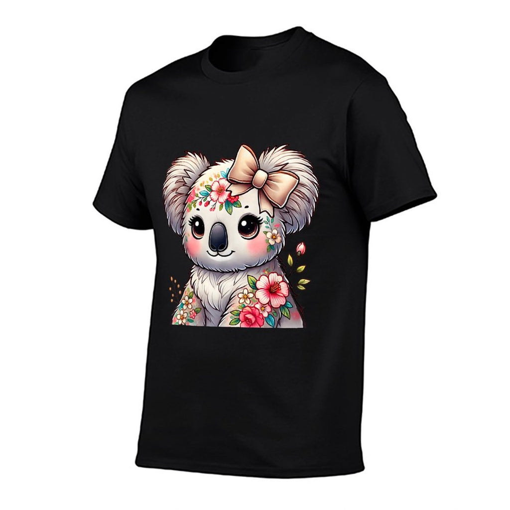 Floral Koala Flower Graphic  Graphic-printed T-Shirt