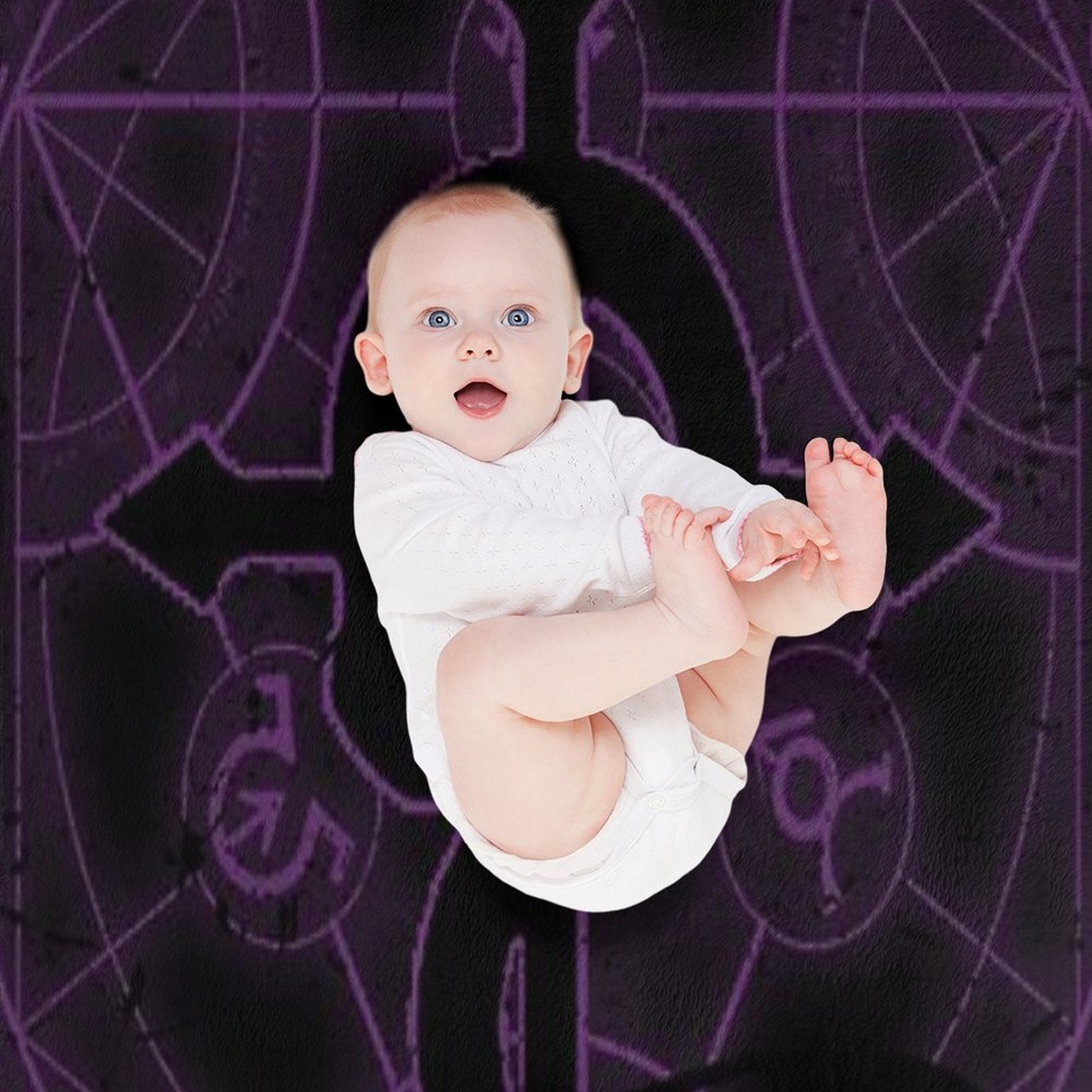 Purple Fullmetal Travel-friendly Throw Blanket