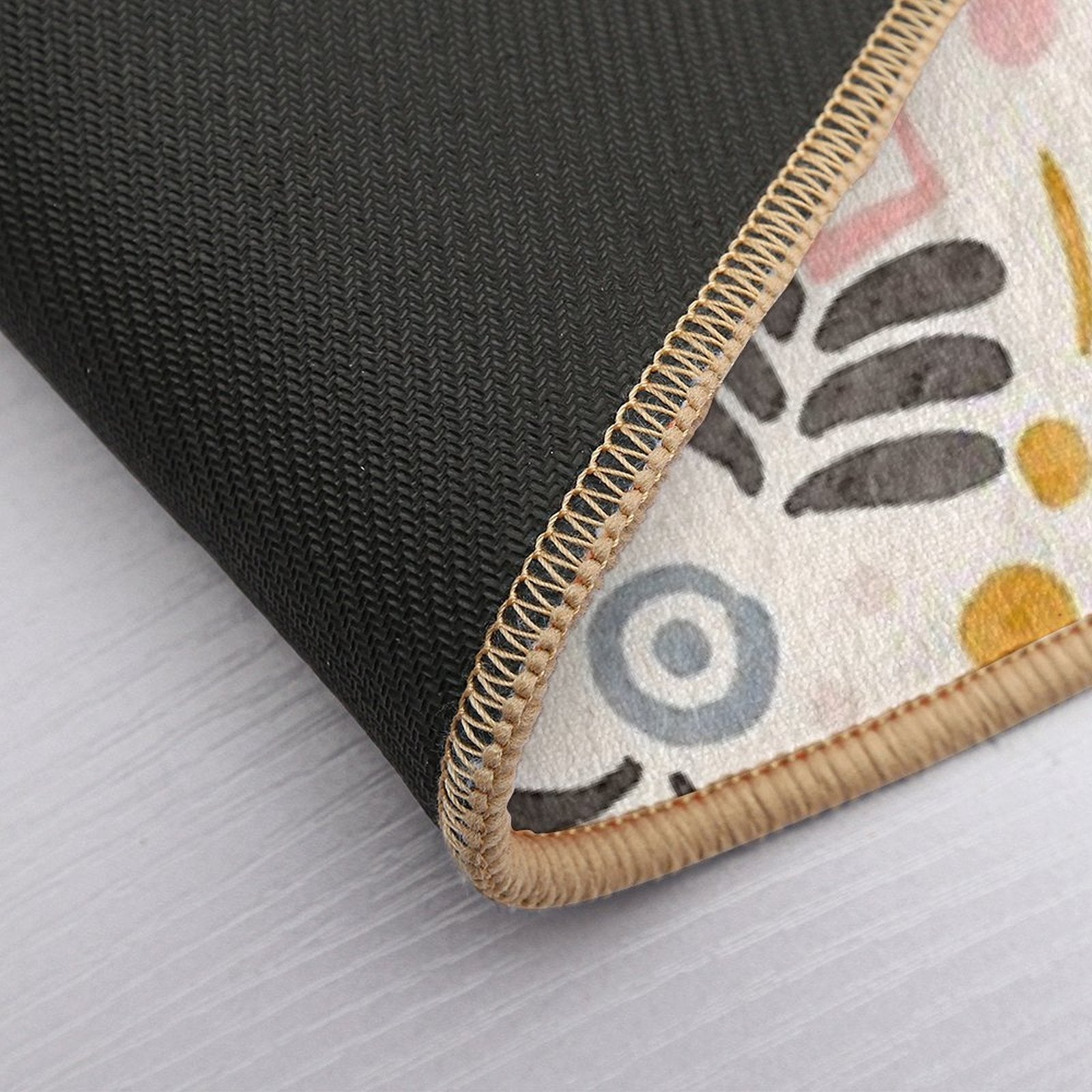 Bohemian Floral Pattern  High-Traffic Bath Mat