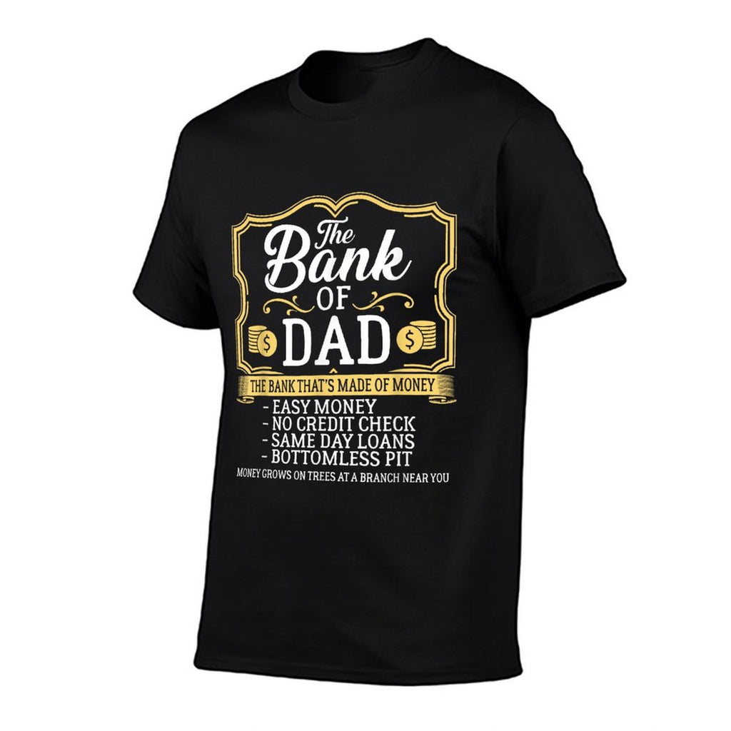 The Bank Of Dad Money Grows On Trees Fathers Day  Rolled Sleeves T-Shirt