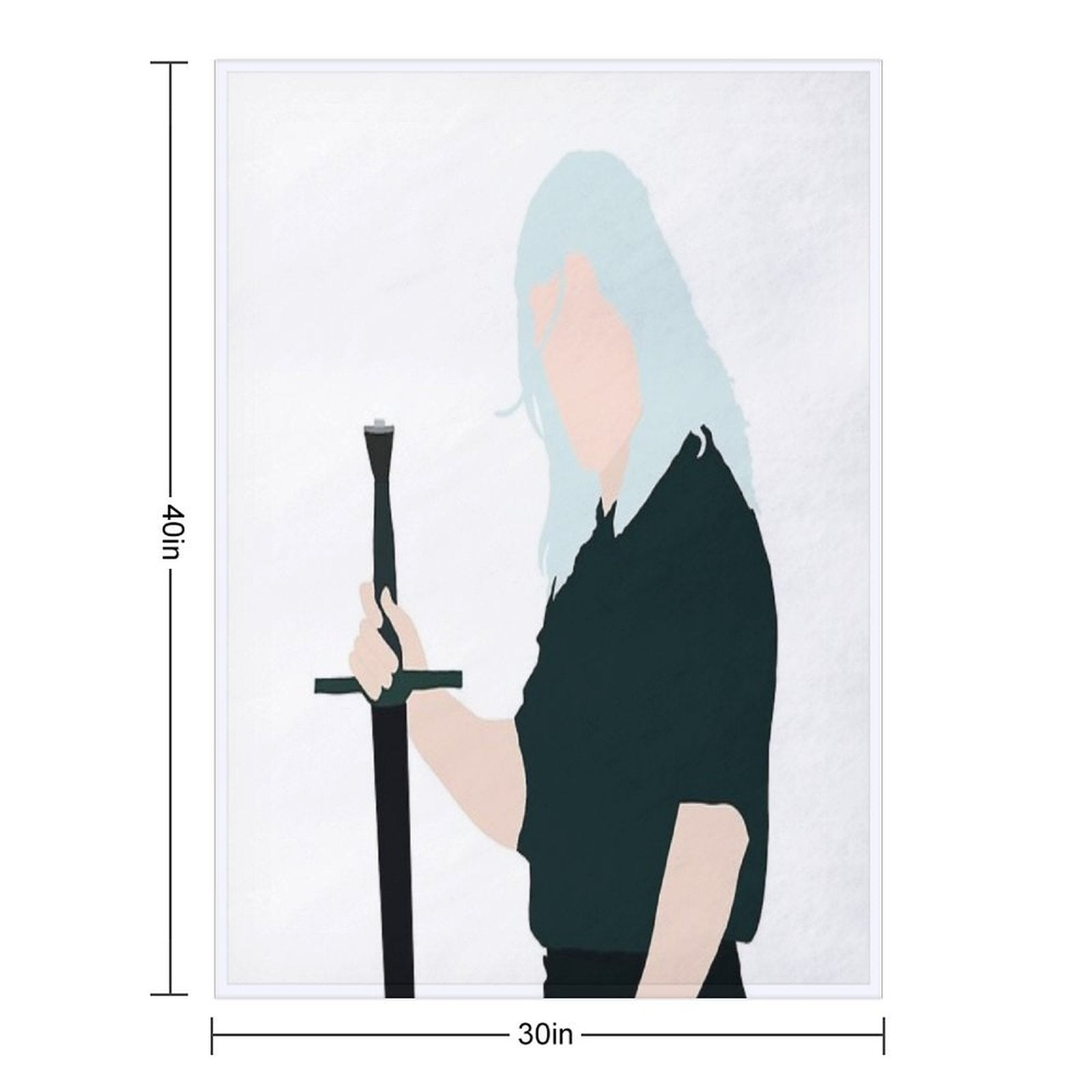 The Witcher  Geralt of Rivia All-season Throw Blanket