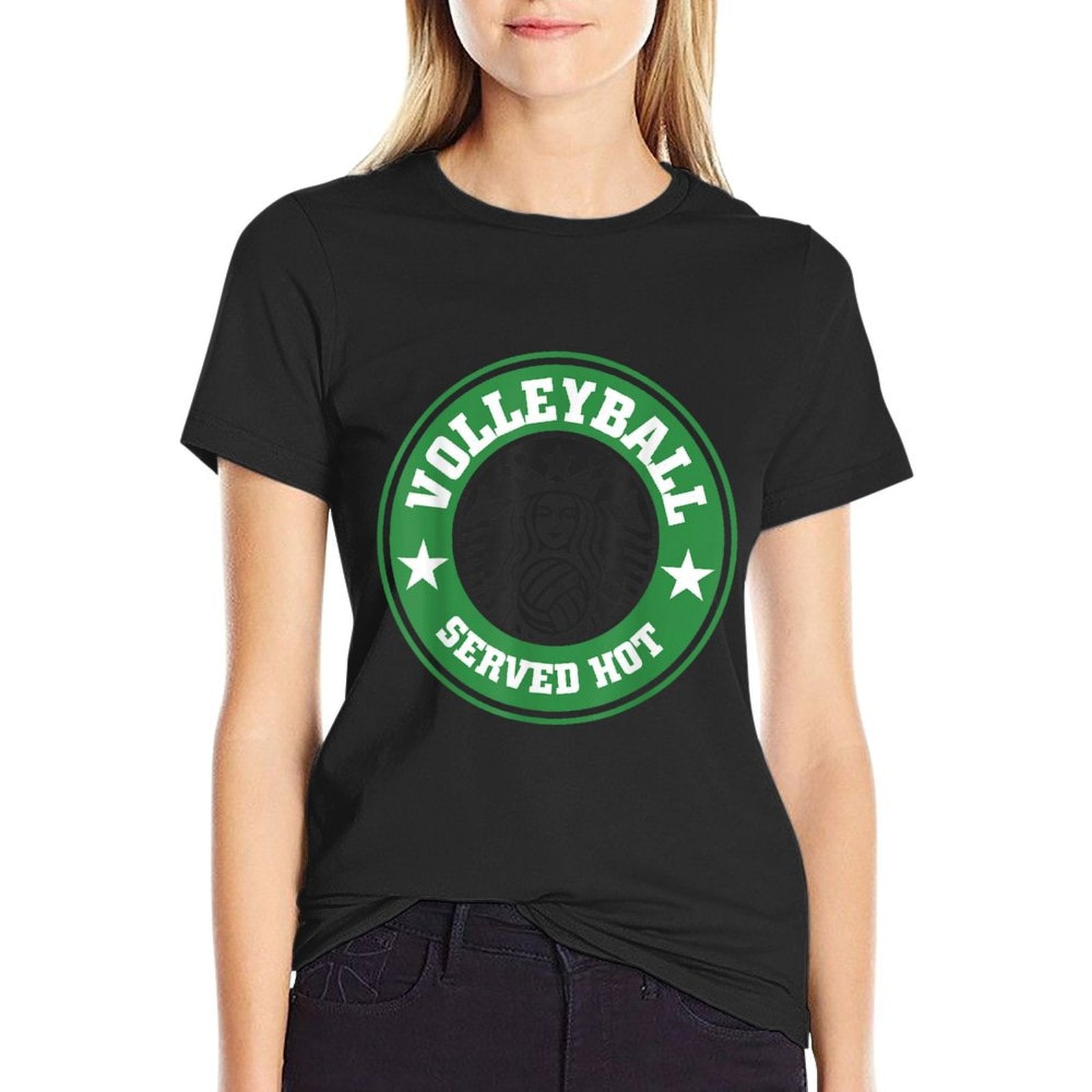 Volleyball Served Hot Sports Athletic  Stretchy T-Shirt