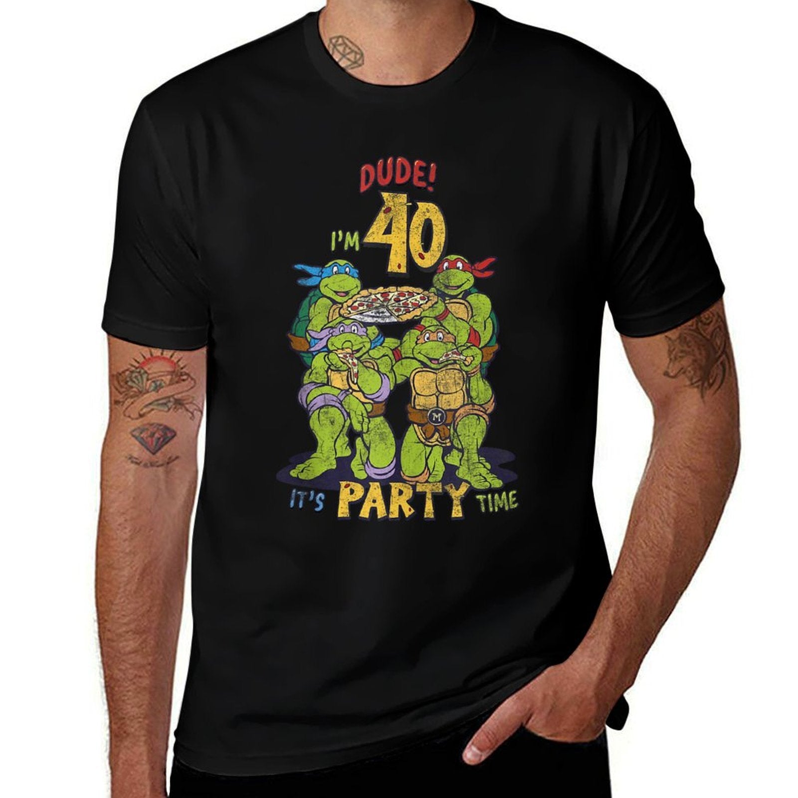 Teenage Mutant Ninja Turtles 40th Birthday Pizza Party  Classic T-Shirt
