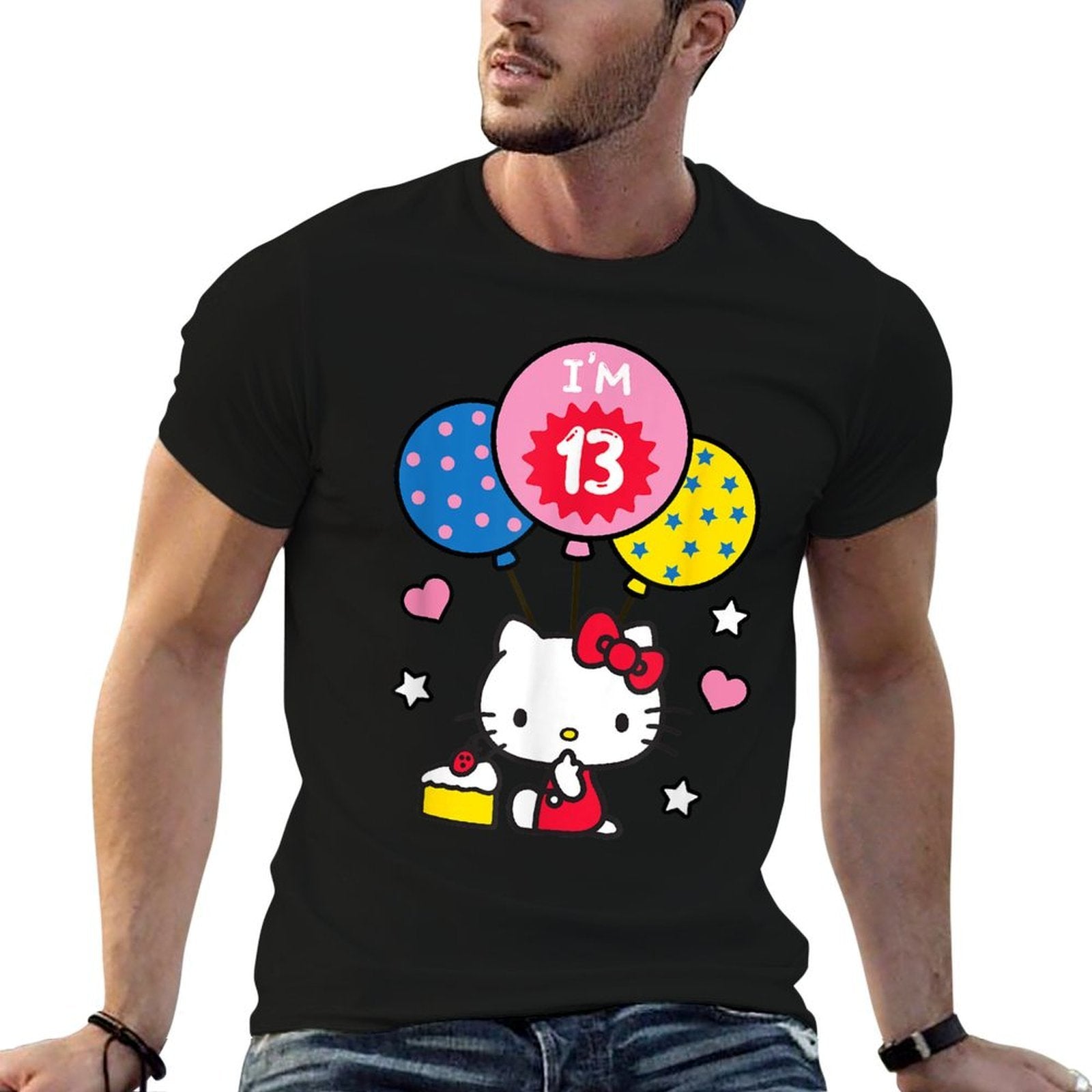 Hello Kitty I'm 13 Birthday  Stretchy T-Shirt