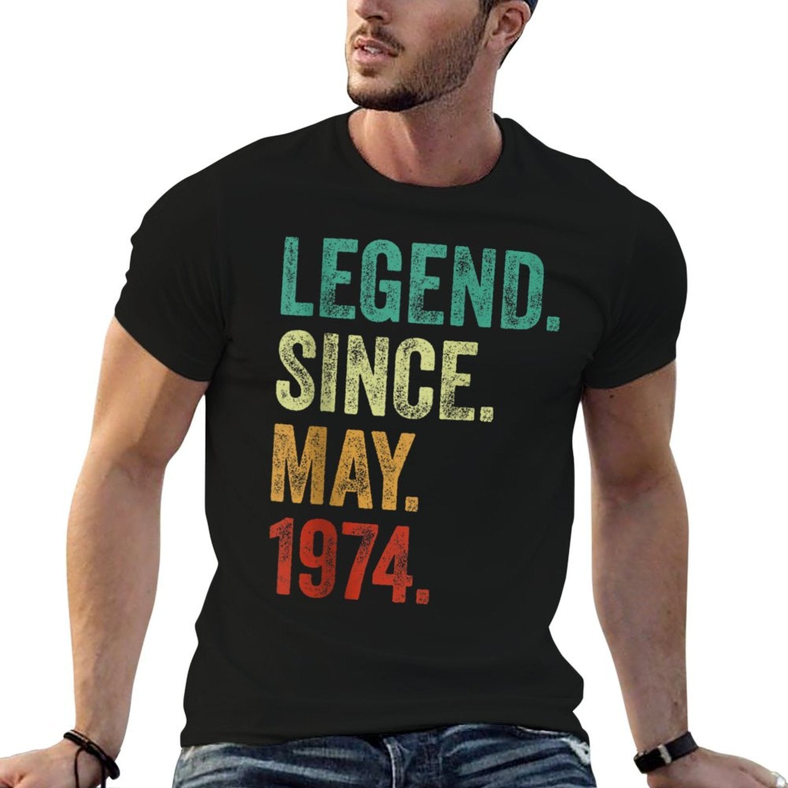 50 Years Old Legend Since May 1974 50th Birthday  Quick-drying T-Shirt
