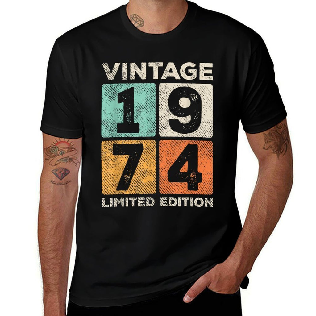 Vintage 1974 Limited Edition 50th Birthday 50 Year Old Bday  Affordable Price T-Shirt