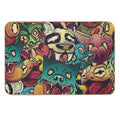 Animal Chaos  Fade-Resistant Bath Mat
