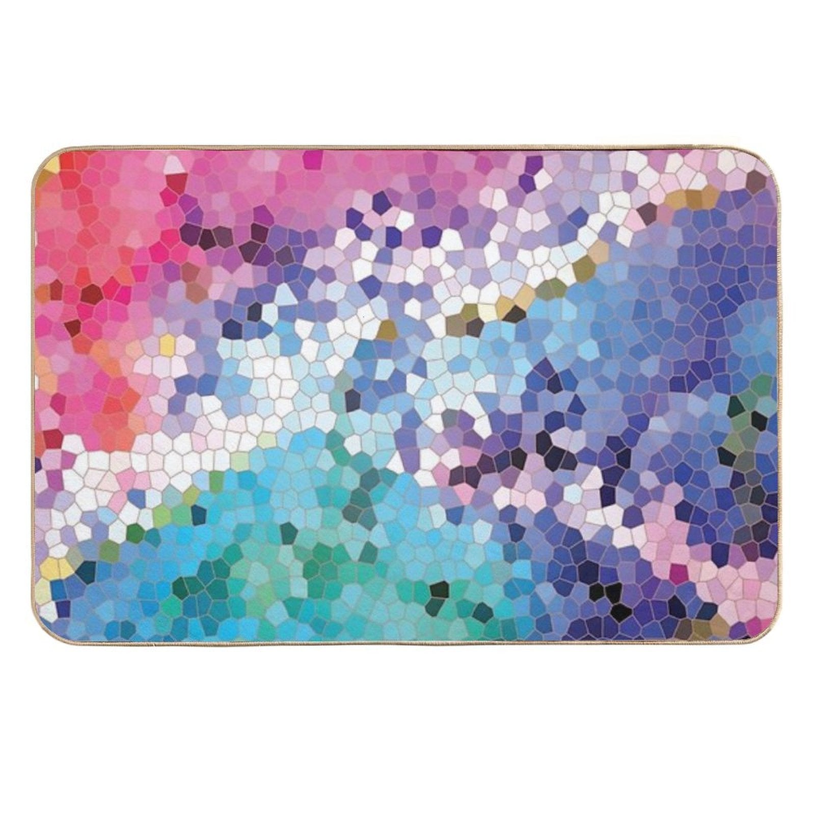 Pink Terrazzo Pattern  Anti-Trip Bath Mat