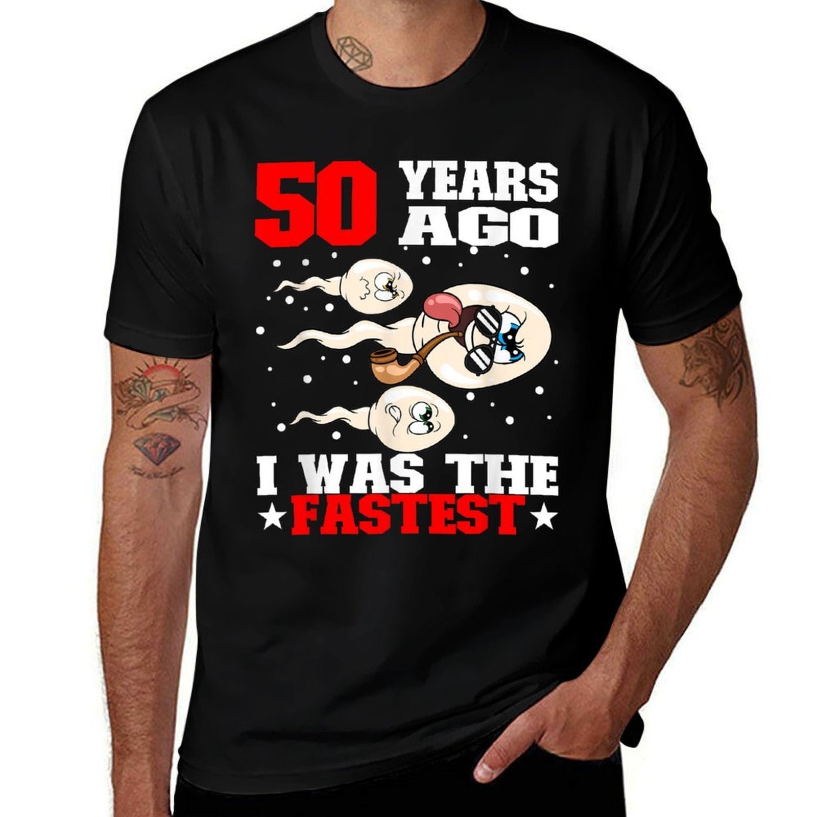 50 Years Ago I Was The Fastest Sperm 50th Birthday  Durable T-Shirt