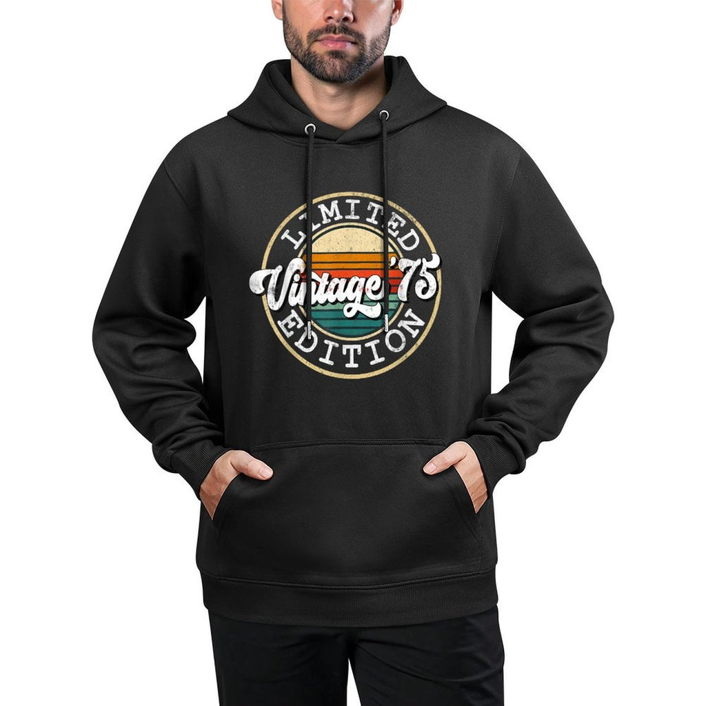 50 Year Old Vintage 1975 Limited Edition 50th Birthday Cotton-Polyester Blend Hoodie