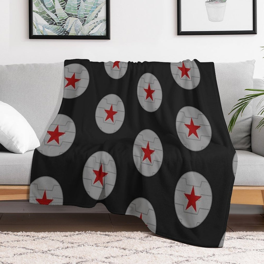 Winter Soldier Emblem Travel-friendly Throw Blanket