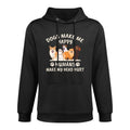 Dogs Make Me Happy Humans Make My Head Hurt Funny Colorfast Hoodie