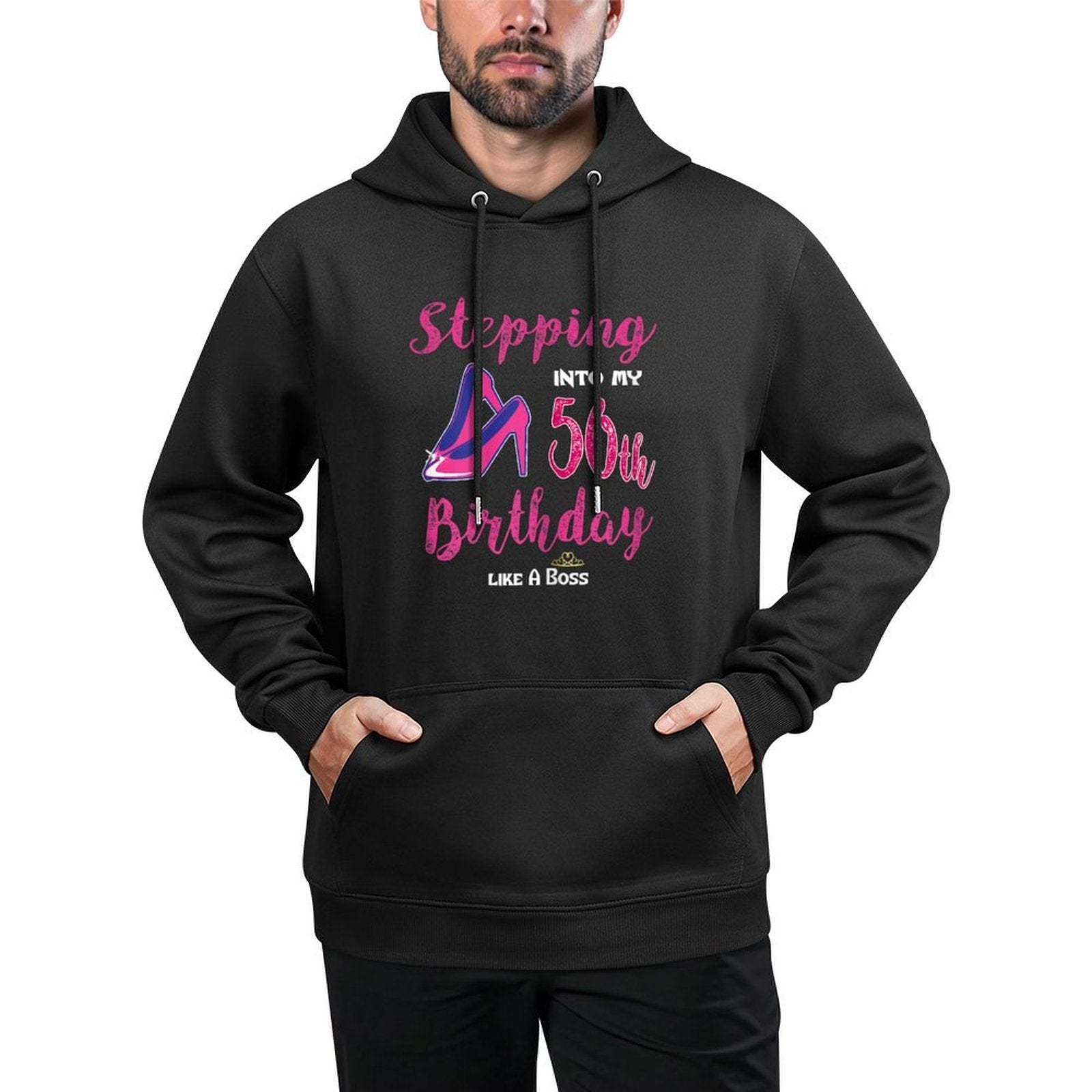 Womens Stepping Into My 50th Birthday Like A Boss Easy Care Hoodie