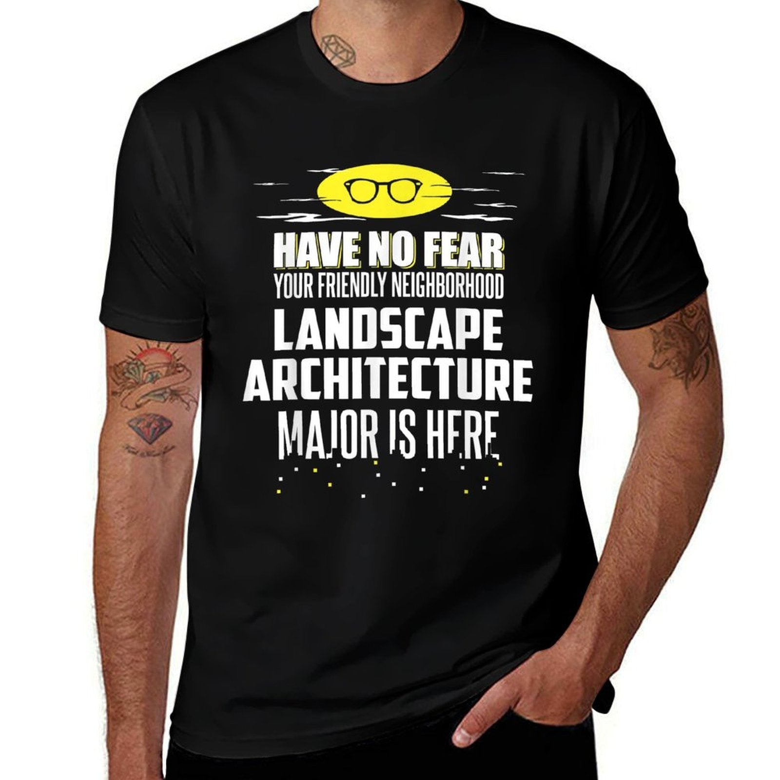 Funny Landscape Architecture Major Design Have No Fear  Fade-proof Color T-Shirt