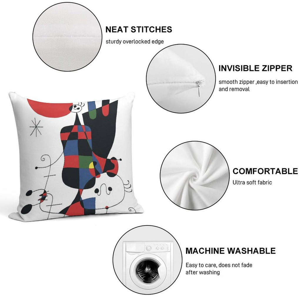 Joan Mirò #1 Soft Ultra-Soft Texture Throw Pillow